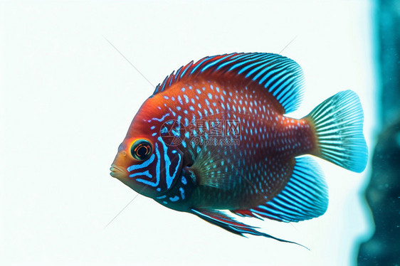 一条红色的鱼图片