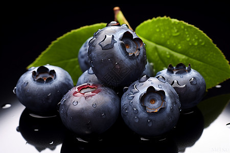 可口健康的蓝莓图片