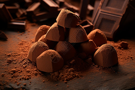 巧克力的诱惑背景图片
