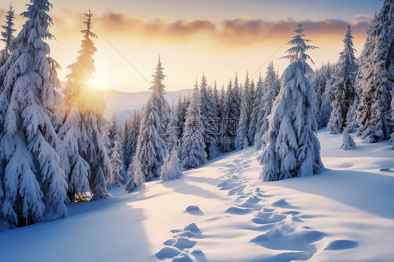 冬日仙境图片