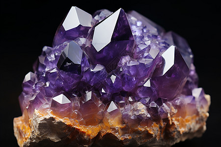 紫色钻石的微距图片