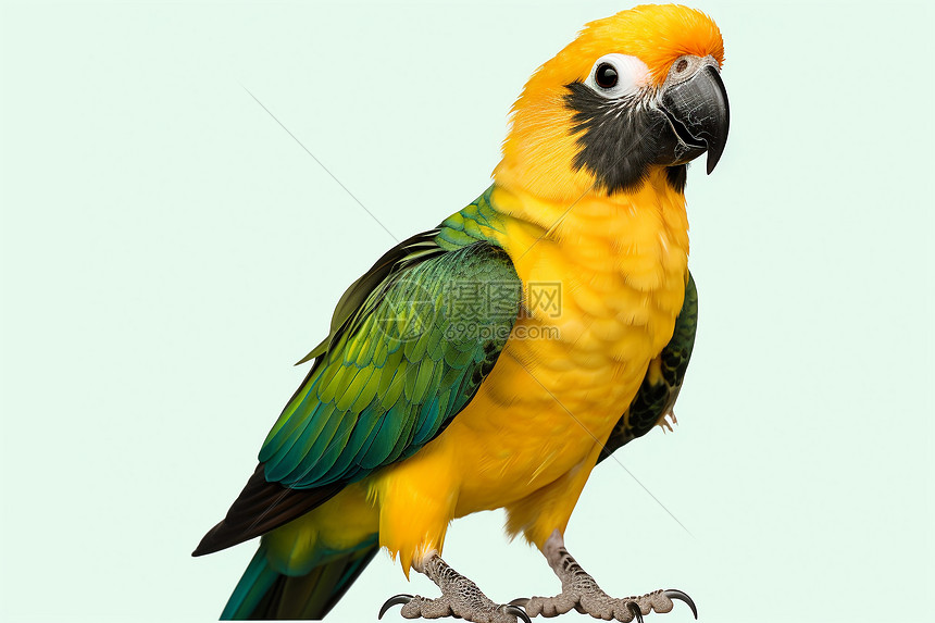 彩色羽毛的鹦鹉图片