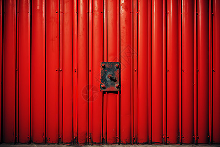 红墙铁门图片