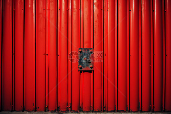红墙铁门图片