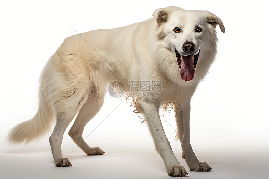 伸出舌头的宠物狗图片