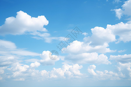 天空中漂浮的白云背景图片
