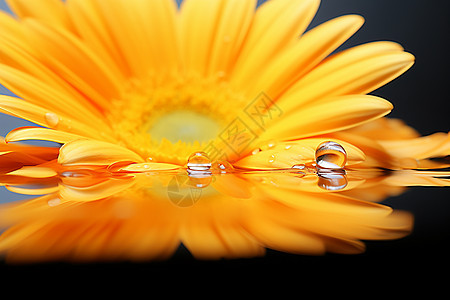 水滴覆盖的花图片