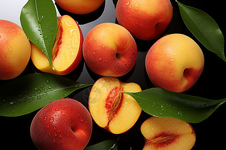 成熟的桃子图片