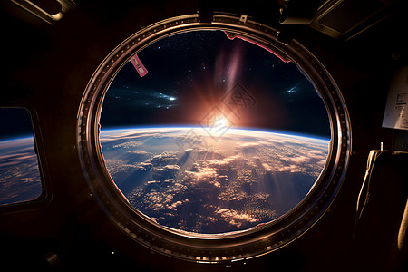 从太空中看太阳图片