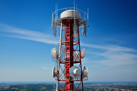 通讯天线塔背景
