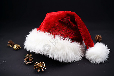 红色的圣诞帽背景图片
