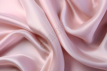轻盈的粉色丝绸背景