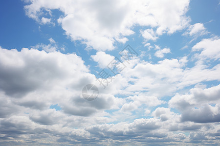 蓝天下的白云图片