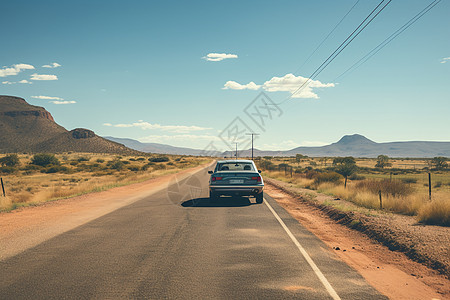 行驶在公路上的汽车背景图片