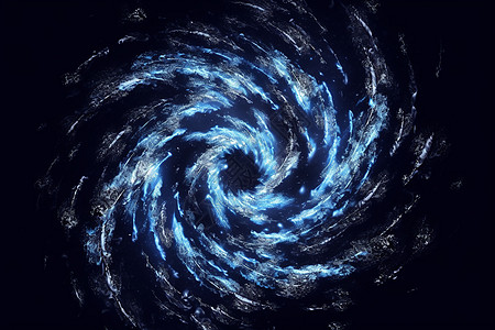 神秘的蓝色漩涡图片