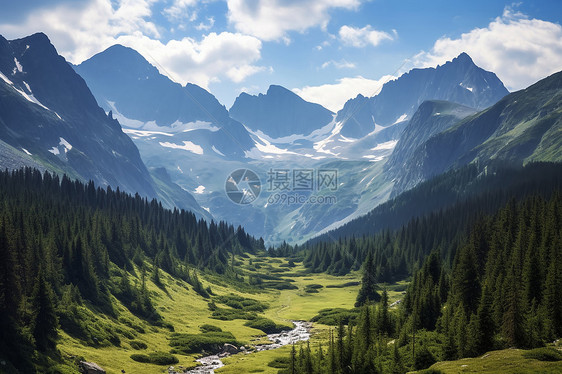 山川流水自然奇观图片