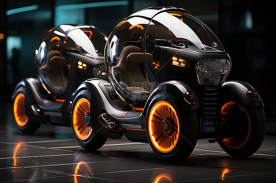 未来能源氢燃料摩托车图片