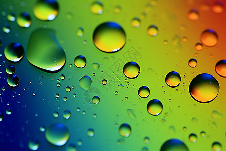 彩虹色水滴背景图片