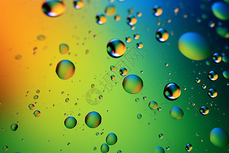 五彩斑斓的水滴背景背景图片