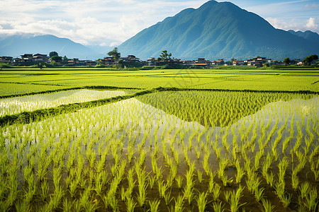 田园静谧背景图片