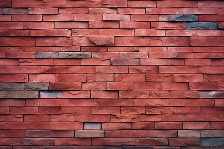 翻新的红砖墙壁背景图片