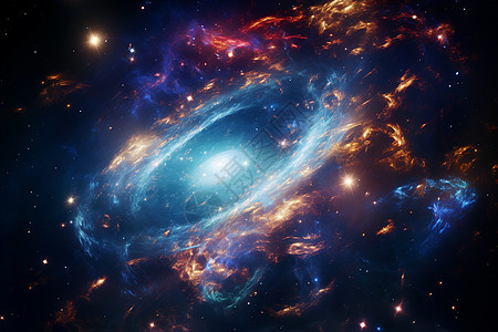 宇宙中的星系图片