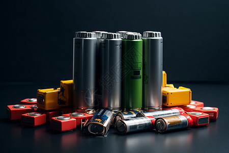 可回收利用的碱性电池图片