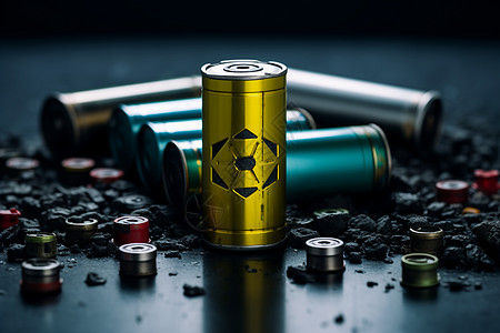 弹药可充电的碱性电池设计图片