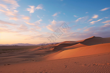 炎热的金色沙漠背景图片