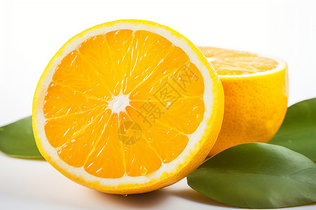 橙子切片背景图片