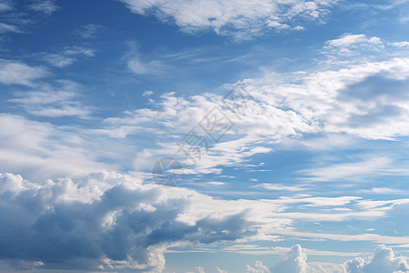 空中漂浮的云层景观背景图片