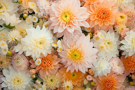 簇拥的美丽菊花背景图片