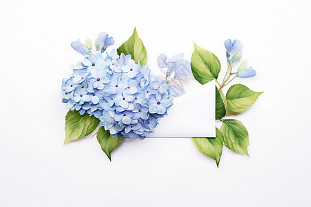 花朵盛开的邮件艺术图片