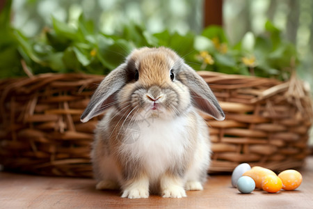 春天的可爱兔子图片