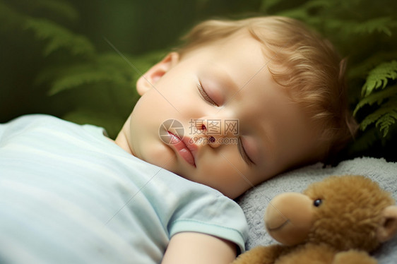 睡得甜甜的宝贝图片