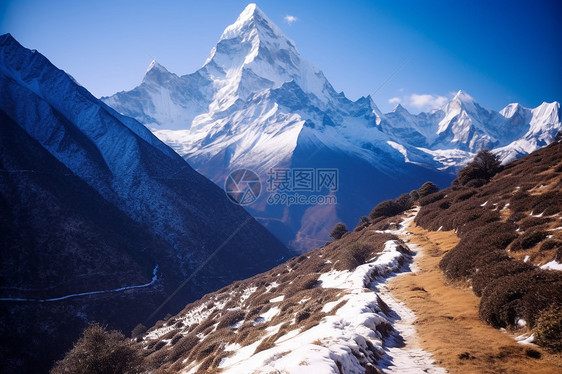 美丽的雪山图片