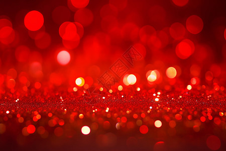 圣诞节布置红色光焰中的奇幻时刻背景