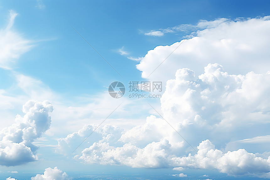 天空中有云海图片