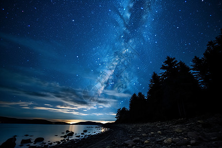 璀璨夜空璀璨壮观的星空背景