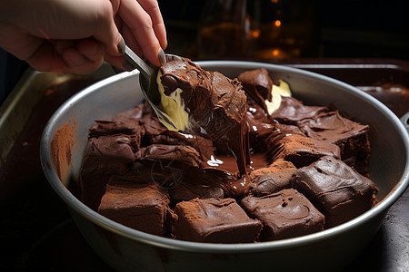 可口的巧克力糕点图片