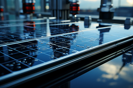 太阳能新能源太阳能电池板背景