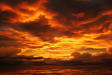美丽的火烧云图片
