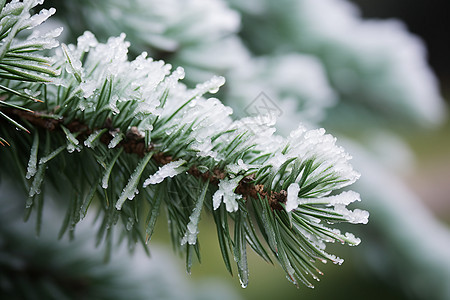 冰雪松树冬日奇景图片