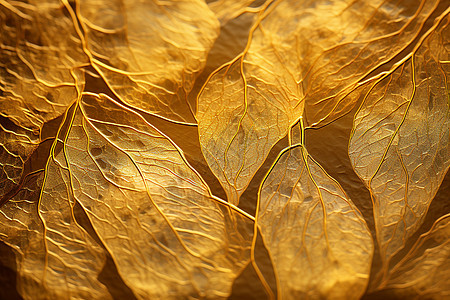黄色叶子的背景图片