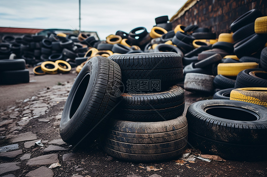 info-1-1 路边的废轮胎高清图片下载-正版图片600754075-摄图网