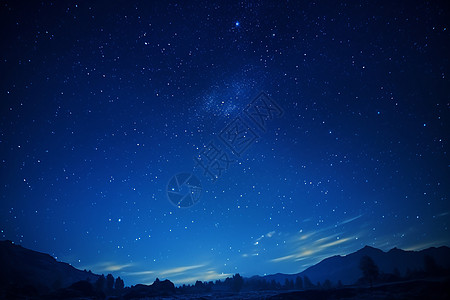 夜空中的北斗星高清图片