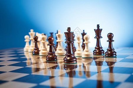 象棋对弈中的战局图片