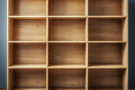 木质多格书架背景图片