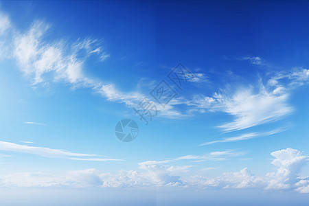 清晨的蓝天白云高清图片