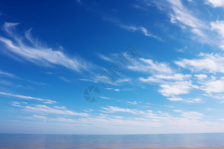 晴空蔚蓝天空背景